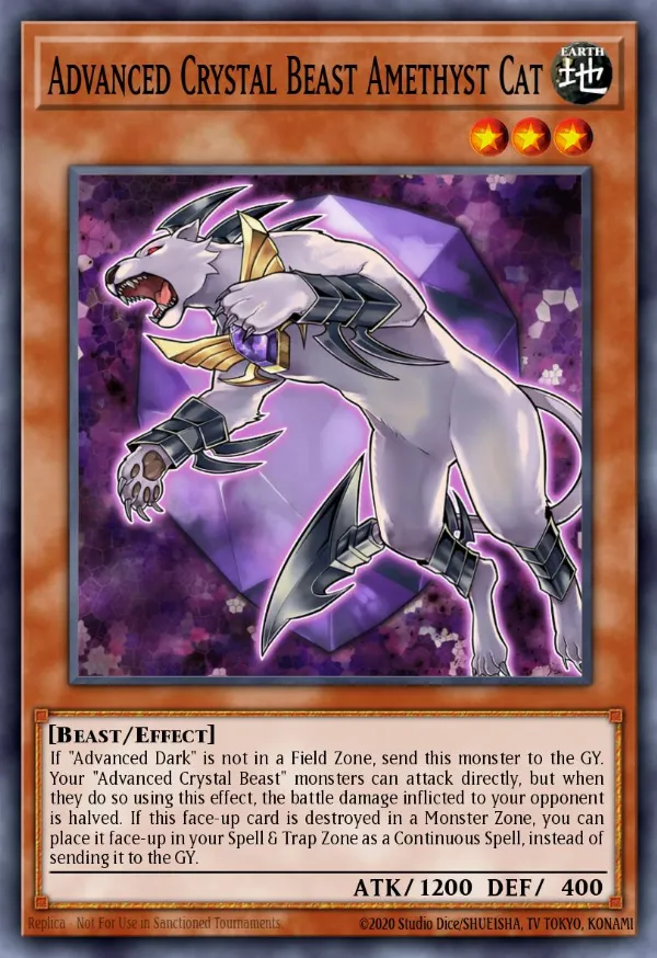 Advanced Crystal Beast Amethyst Cat