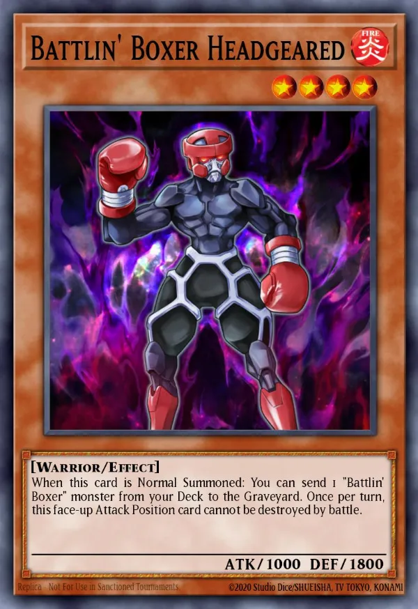 Battlin' Boxer Headgeared