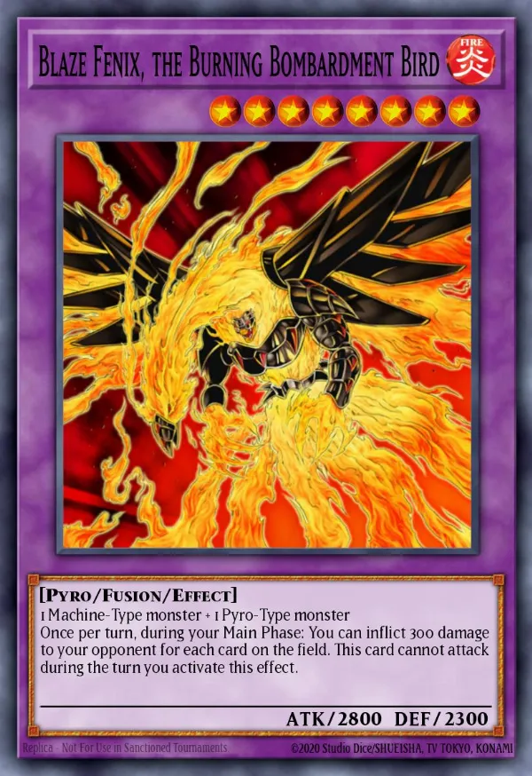 Blaze Fenix, the Burning Bombardment Bird