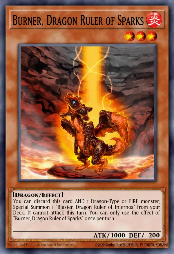 Burner, Dragon Ruler of Sparks