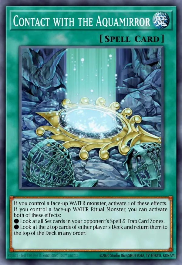 Contact with the Aquamirror