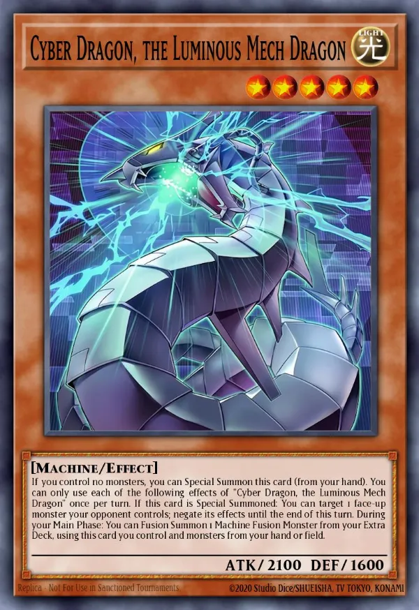 Cyber Dragon, the Luminous Mech Dragon