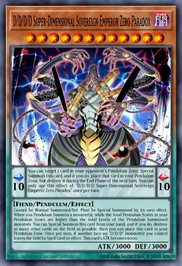 D/D/D/D Super-Dimensional Sovereign Emperor Zero Paradox