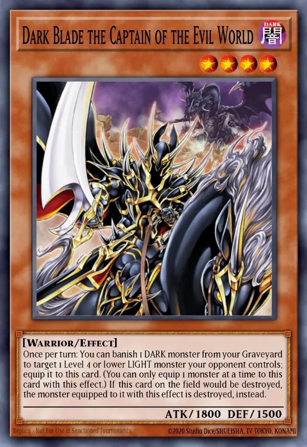 Dark Blade the Captain of the Evil World