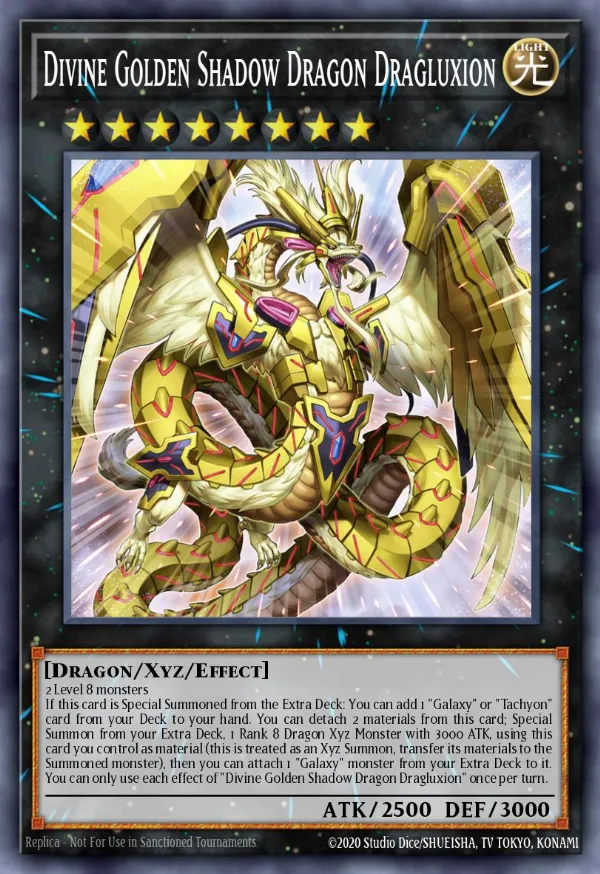 Divine Golden Shadow Dragon Dragluxion