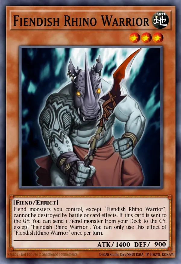 Fiendish Rhino Warrior