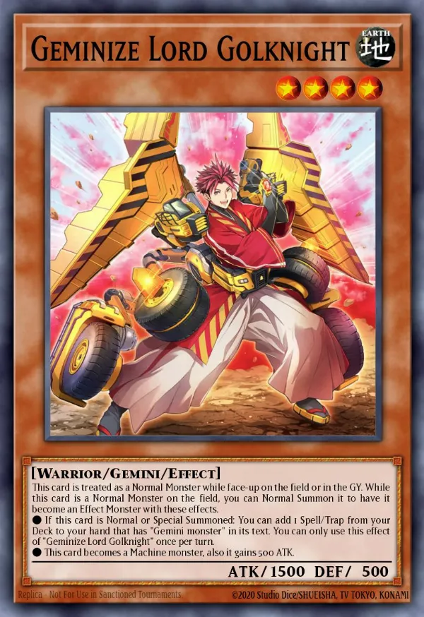 Geminize Lord Golknight
