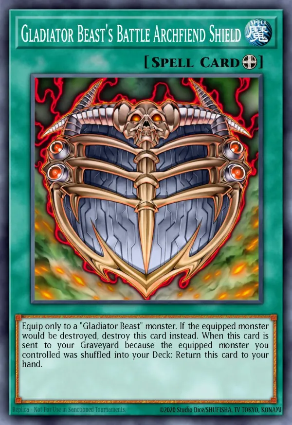 Gladiator Beast's Battle Archfiend Shield