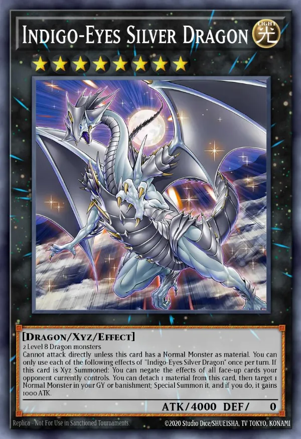 Indigo-Eyes Silver Dragon