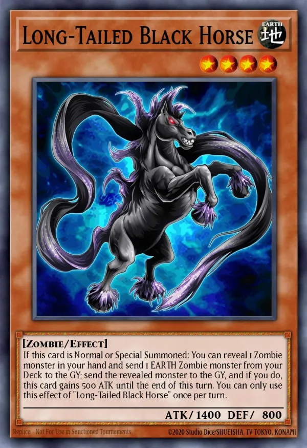 Long-Tailed Black Horse