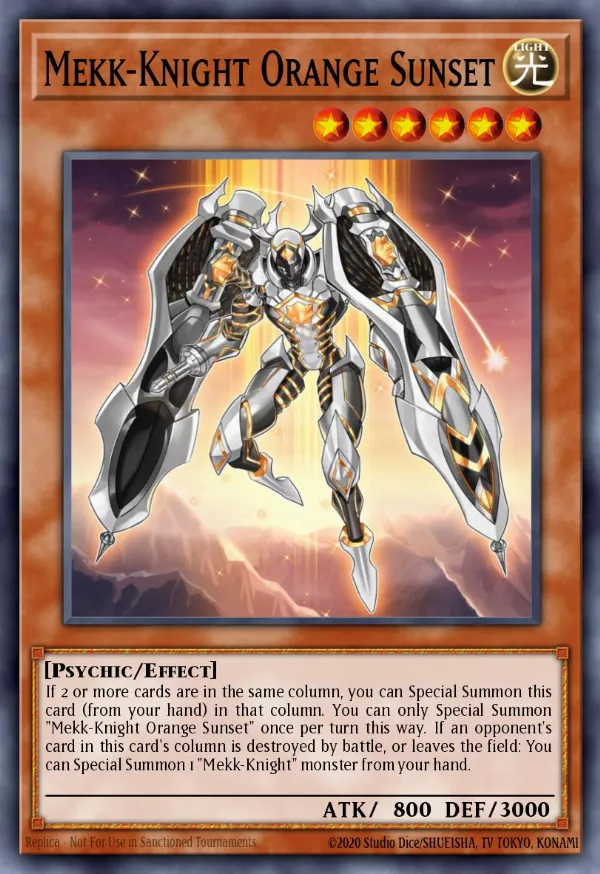 Mekk-Knight Orange Sunset