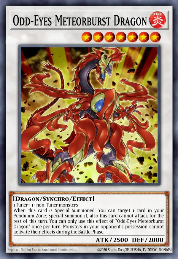 Odd-Eyes Meteorburst Dragon