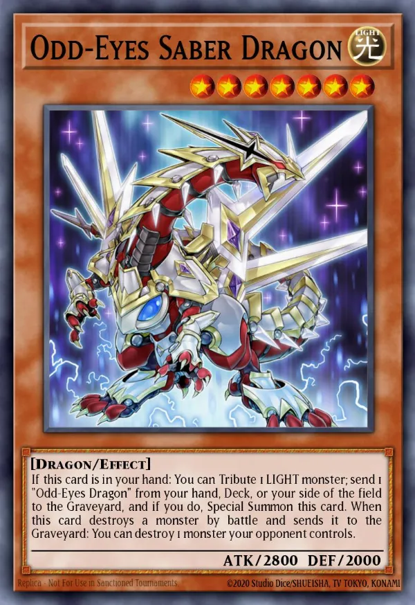Odd-Eyes Saber Dragon