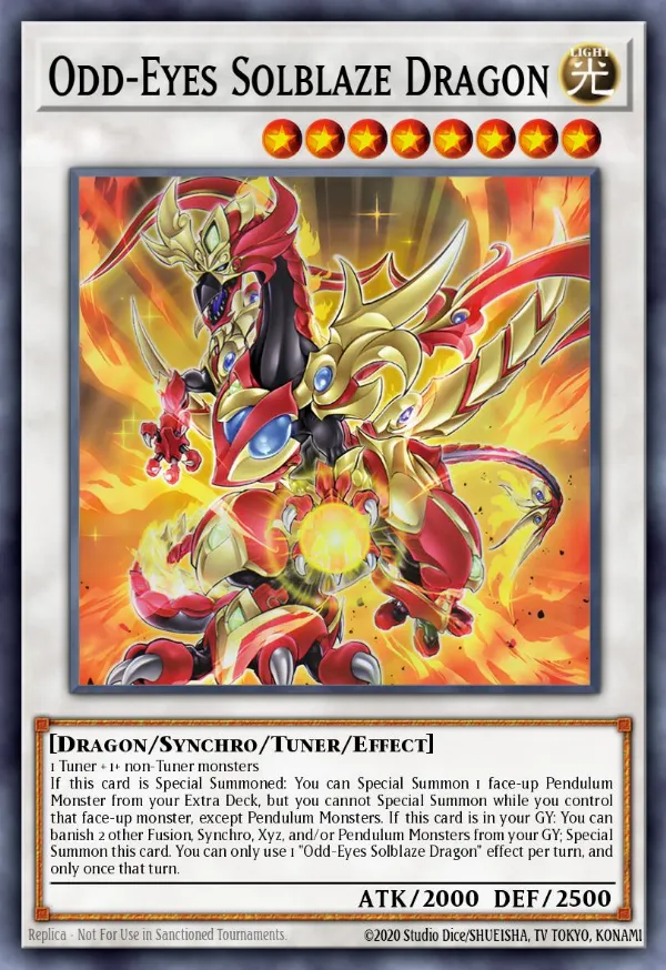 Odd-Eyes Solblaze Dragon