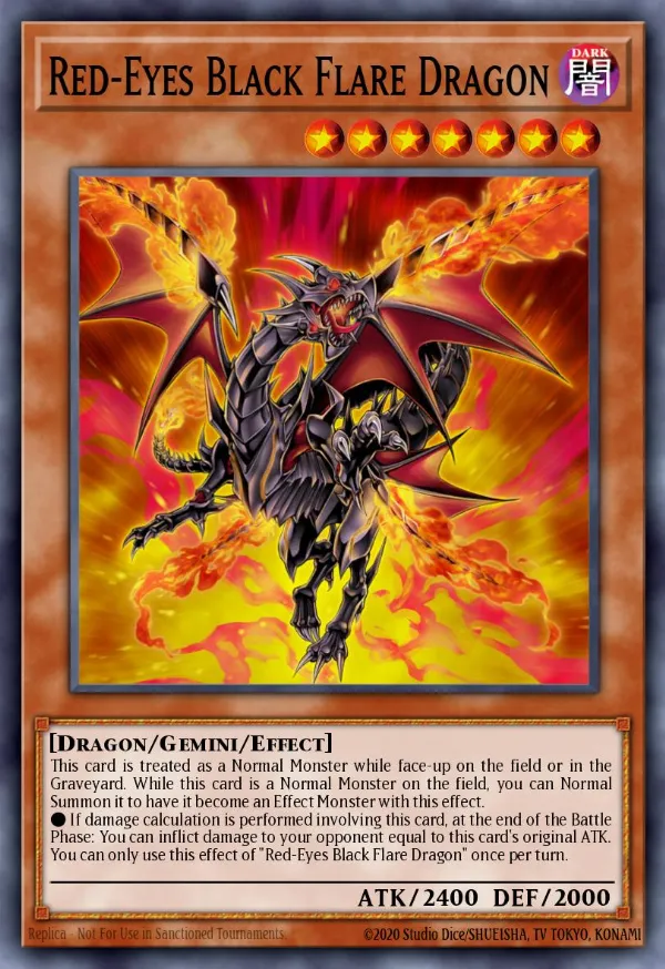 Red-Eyes Black Flare Dragon
