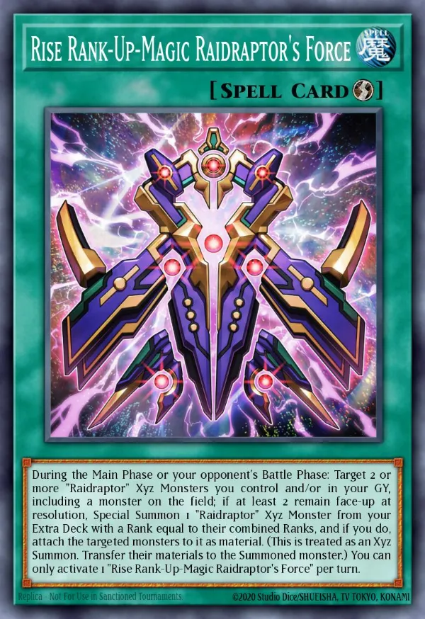 Rise Rank-Up-Magic Raidraptor's Force