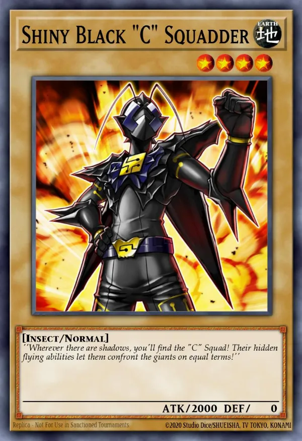 Shiny Black "C" Squadder