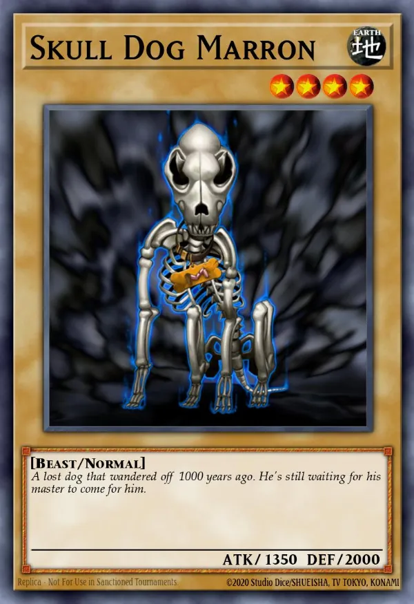 Skull Dog Marron