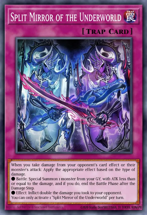 Split Mirror of the Underworld