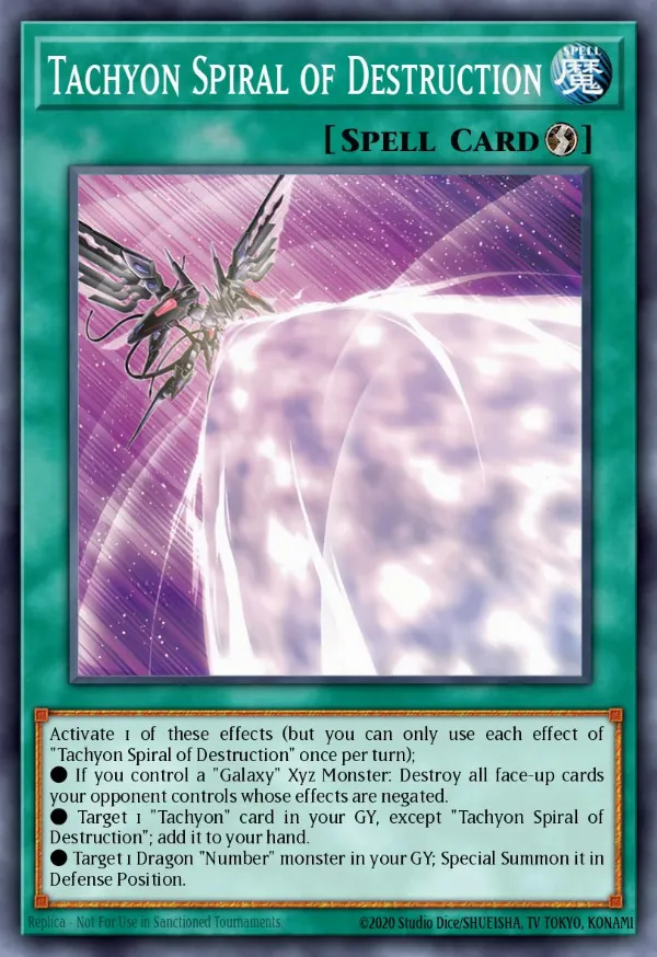 Tachyon Spiral of Destruction