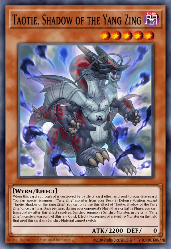 Taotie, Shadow of the Yang Zing