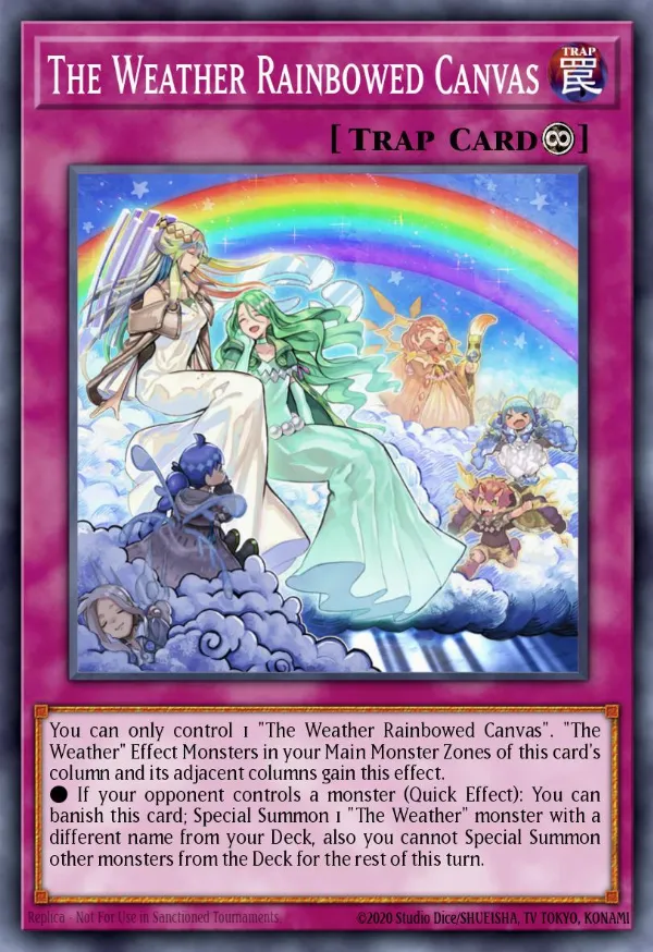 The Weather Rainbowed Canvas