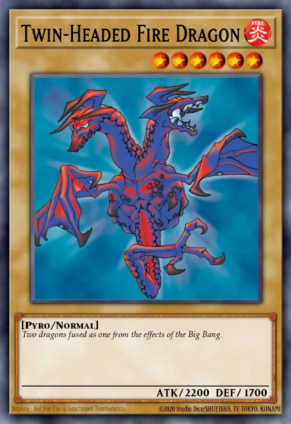 Twin-Headed Fire Dragon