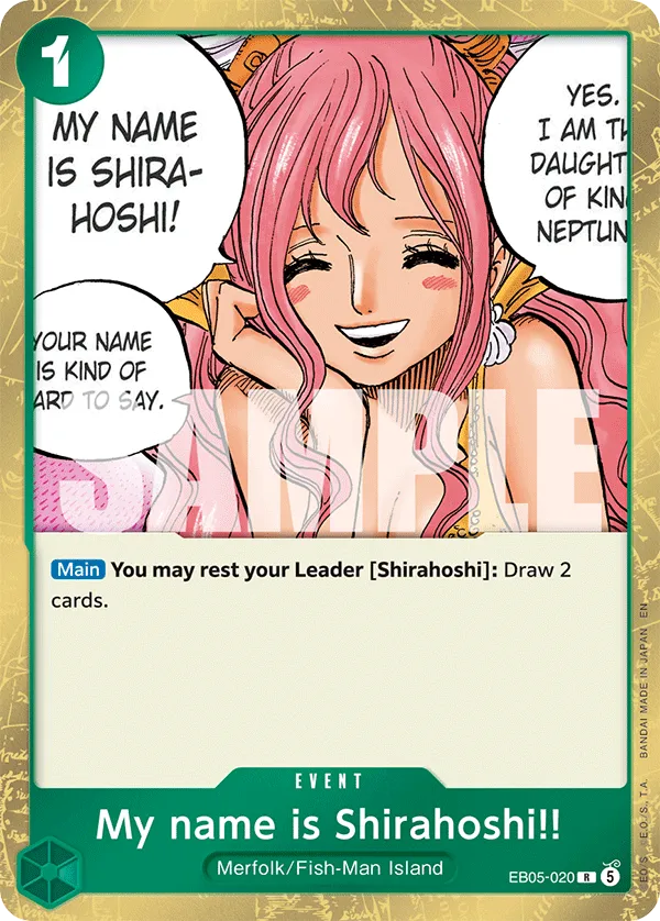 My name is Shirahoshi!!
