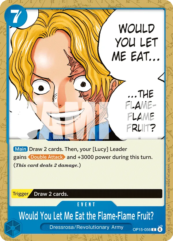 Would You Let Me Eat the Flame-Flame Fruit?