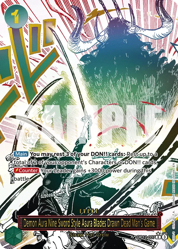 Demon Aura Nine Sword Style Asura Blades Drawn Dead Man's Game